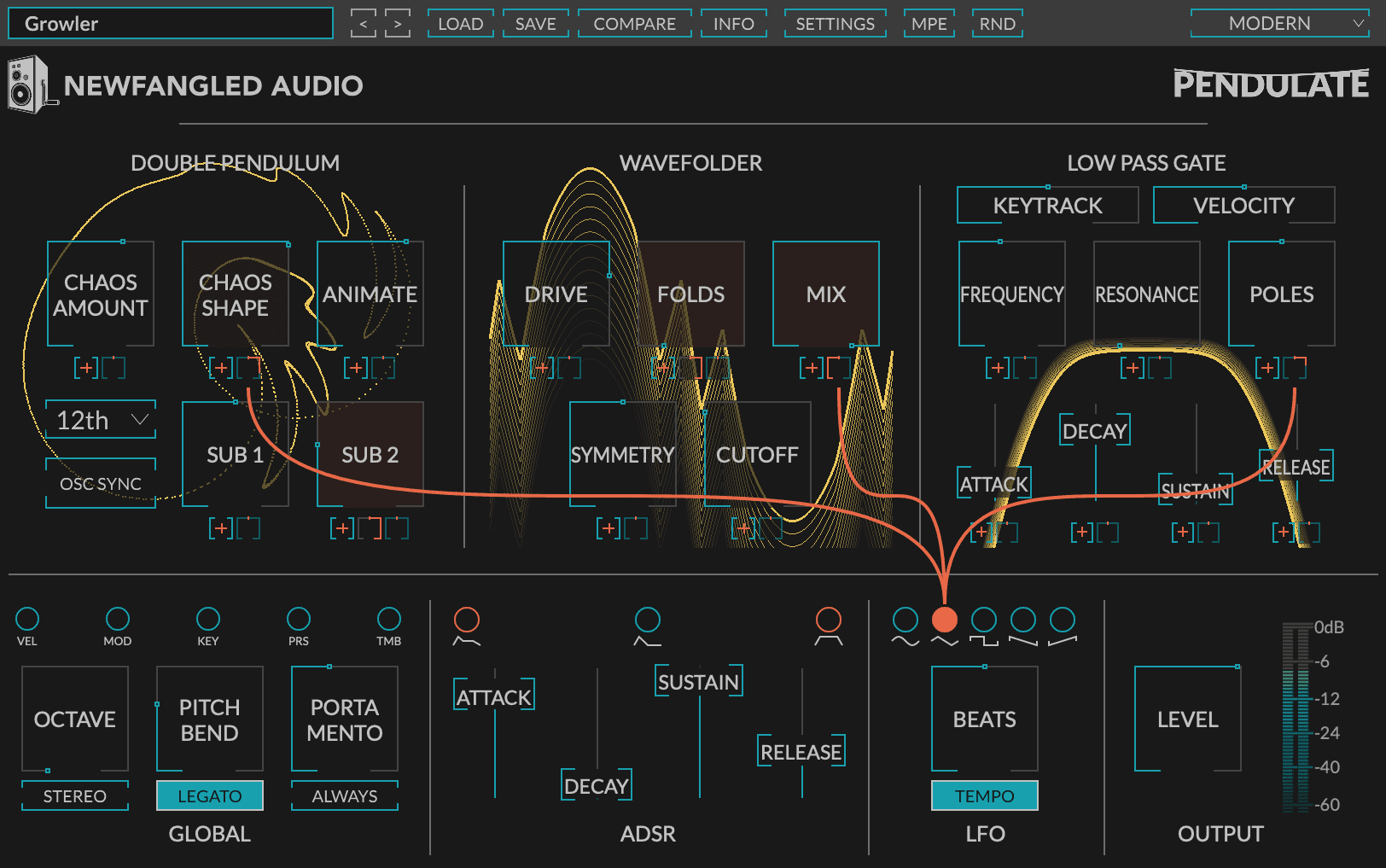 Pendulate – A Chaotic Monosynth by Newfangled Audio