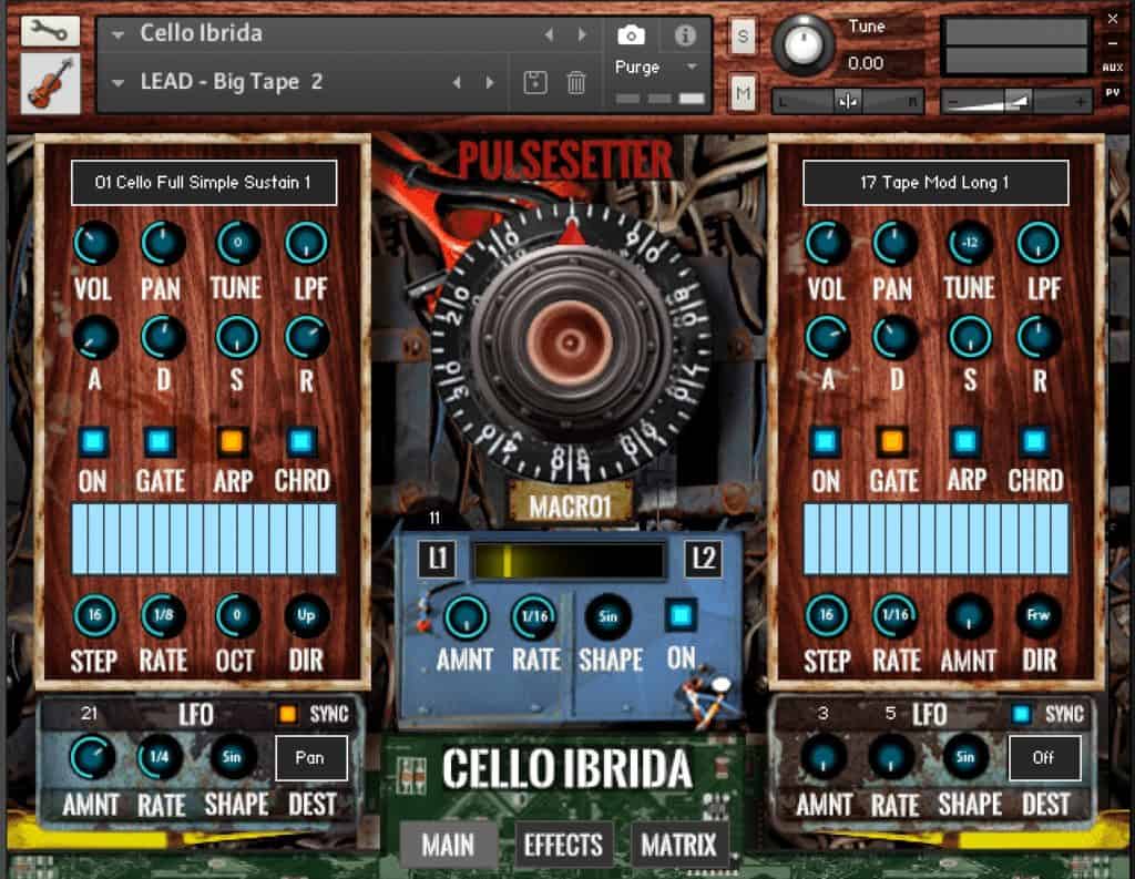 PulseSetter Sounds Cello Ibrida 1