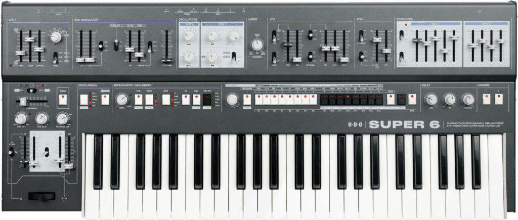 UDO Audio New Traditional Analog Synthesizer SUPER 6 3 UDO Super6 Cutout 01