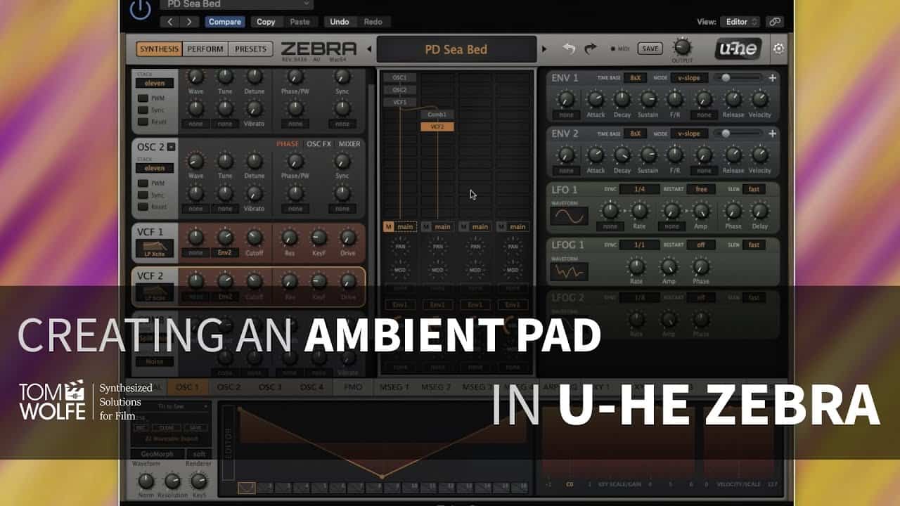 Zebra: How To Create An Ambient Pad