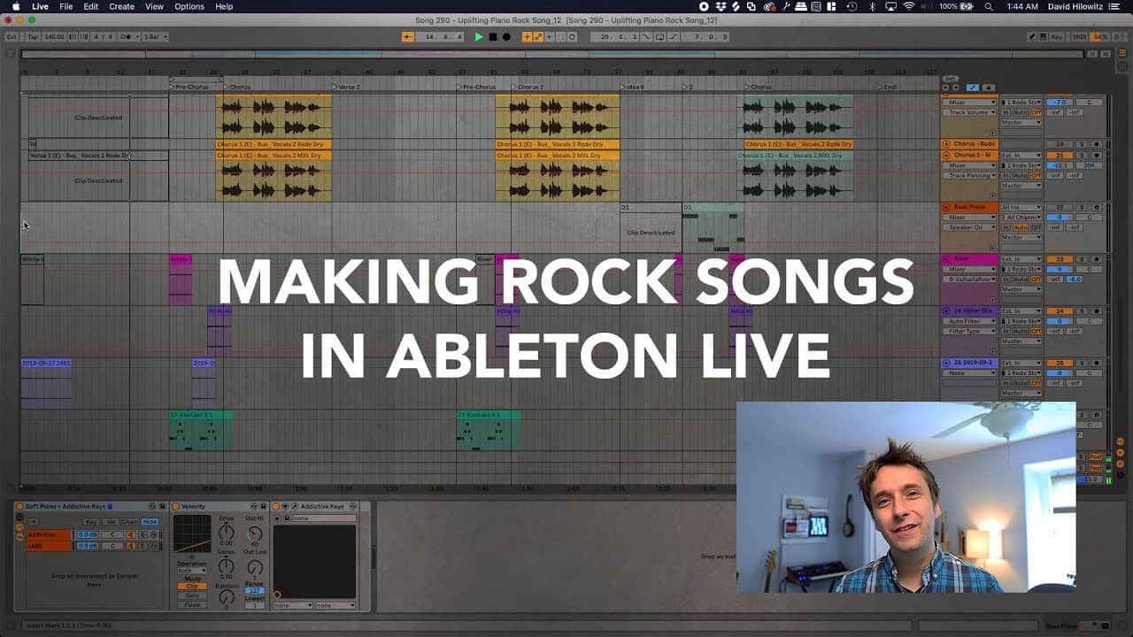 How I record rock songs quickly in Ableton Live.