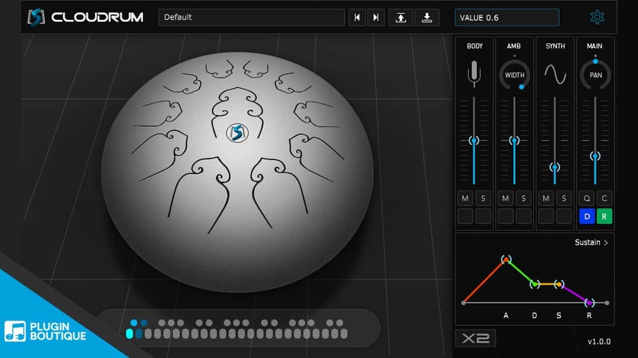 Cloudrum by Ample Sound | a Beautiful Steel Tongue Drum Plugin