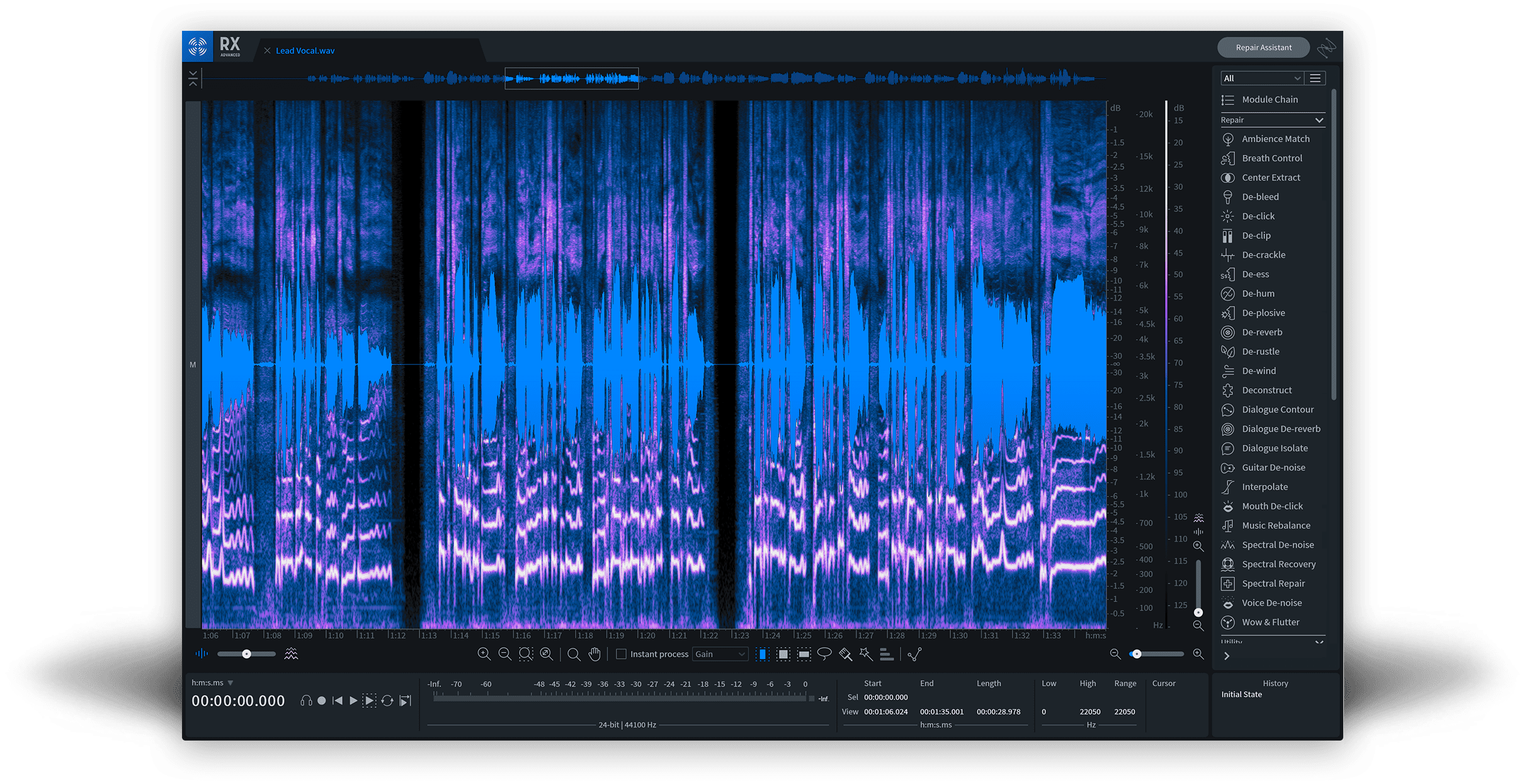 iZotope RX 8 Introductory Sale Continues 31 rx8 ui adv stand