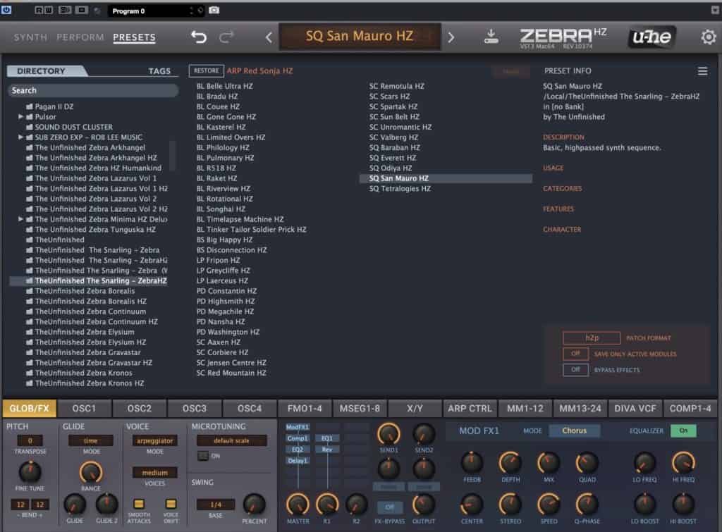 Dark Zebra 2.9.2 with The Unfinished Soundset