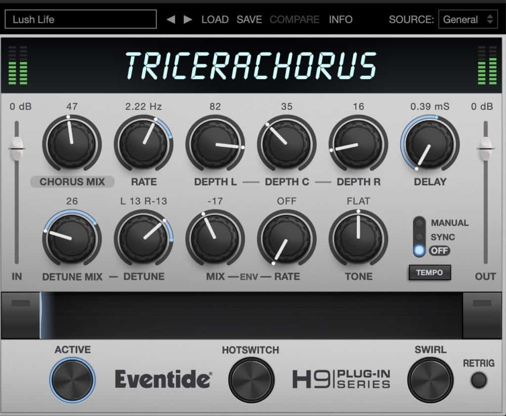 Eventide TriceraChorus UI