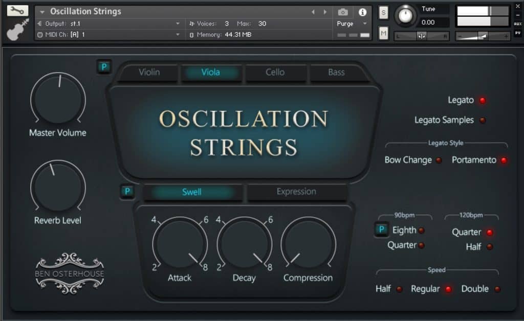 Gentle Oscillation Strings from Ben OsterhouseViola 1 1