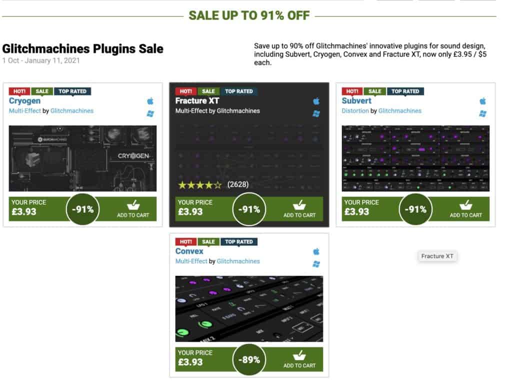 Glitchmachines Plugins Sale 3 Glitchmachines Plugins Sale