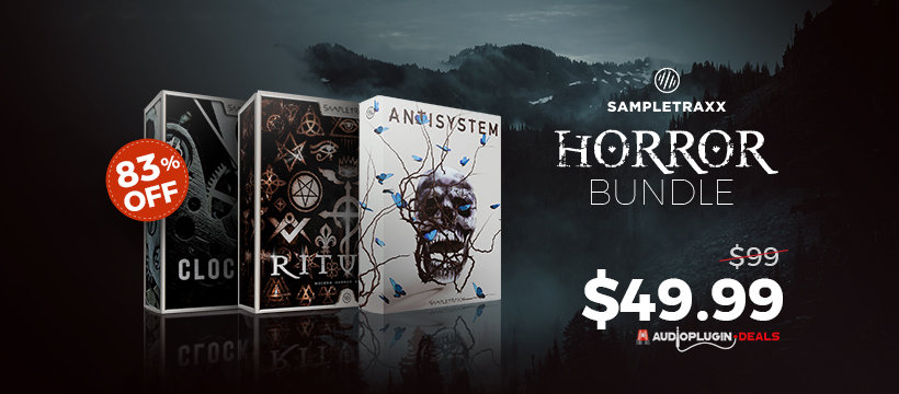 SampleTraxx Horror Bundle - 83% OFF 35 Horror Bundle Facebook cover