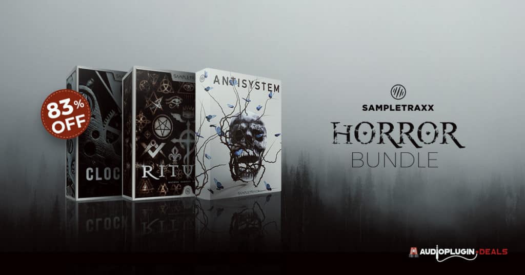 SampleTraxx Horror Bundle - 83% OFF 32 Horror bundle Facebook ad 1