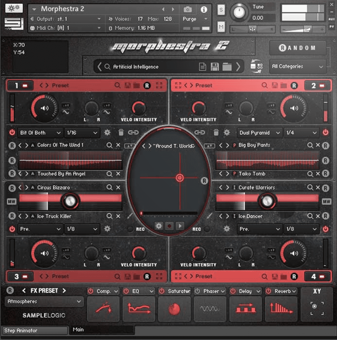 Morphestra 2 for Kontakt Retail by Sample Logic 31 MORPHESTRA 2 UI