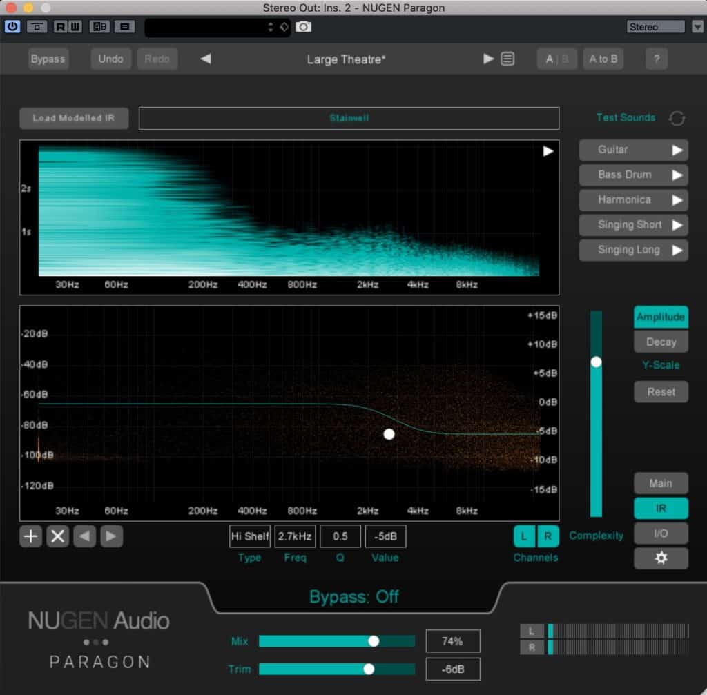 Introducing Paragon - Meet The Latest In Reverb Technology By Nugen Audio 4 Paragon By Nugen Audio Load Modeled IR