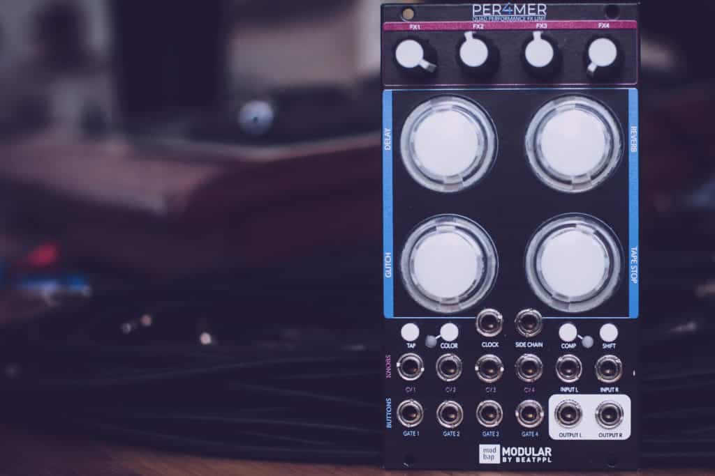 Modbap Modular's Quad Performance Effects Eurorack Module 33 Per4mer promo 8
