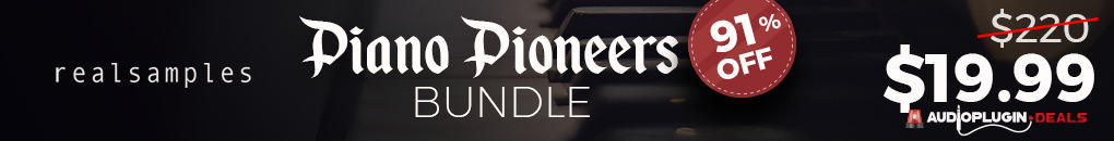 Checking Out Piano Pioneers Bundle by RealSamples! 3 Piano Pioneers Bundle by RealSamples 1020x130 1