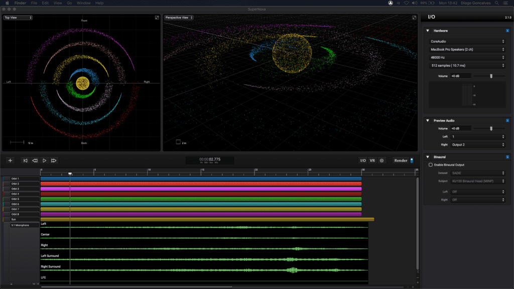 Sound Particles Supernova