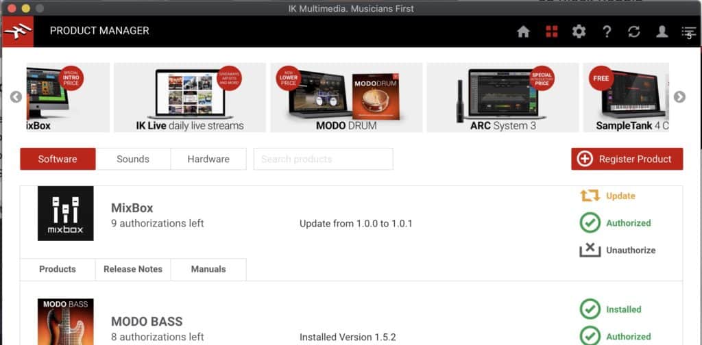 IK Multimedia Production Releases MixBox 1.0.1 Update 3 The MixBox 1.0.1 update is now available by the IK Product Manager