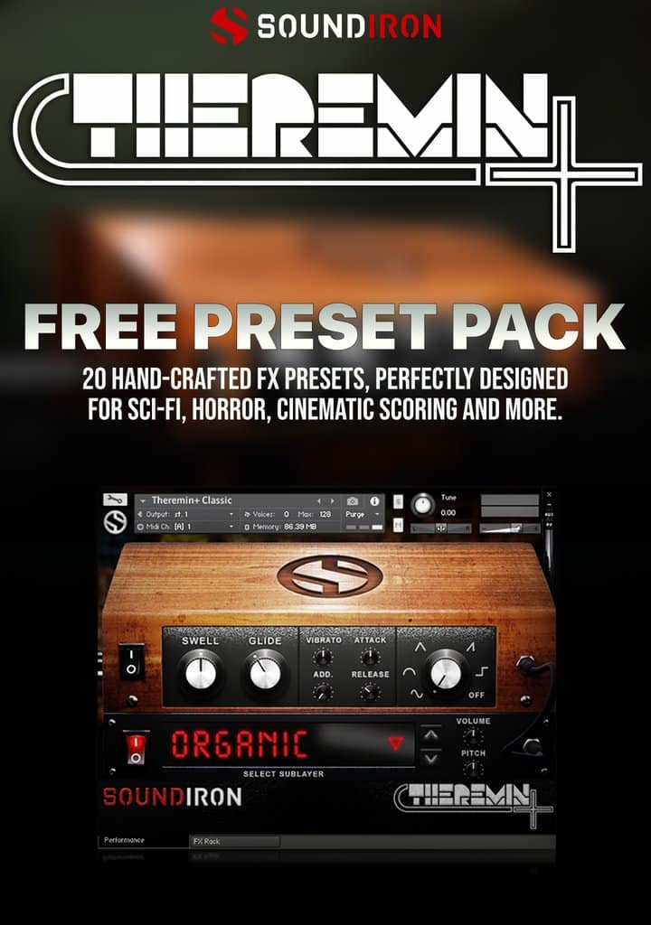 SoundIron’s Free Theremin+ Preset Pack