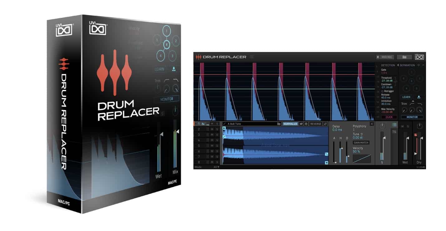 UVI update Drum Replacer to v1.1 – Adding MIDI features & Ducking