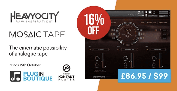 Heavyocity Mosaic Tape Introductory Sale