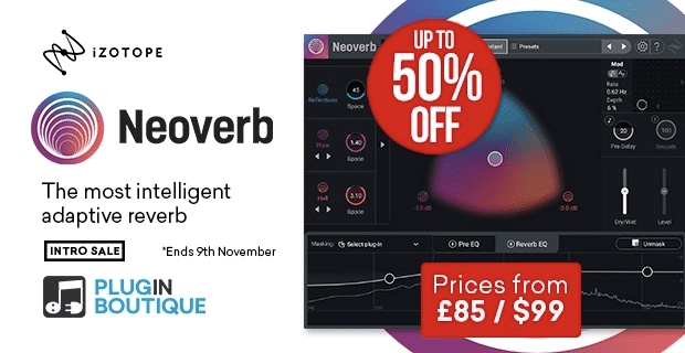 iZotope Neoverb Introductory Sale