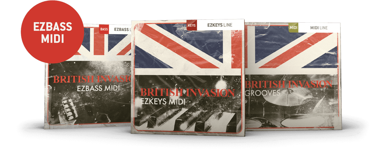 Toontrack Triple-MIDI-Release – British Invasion MIDI for EZbass, Drums, and EZkeys