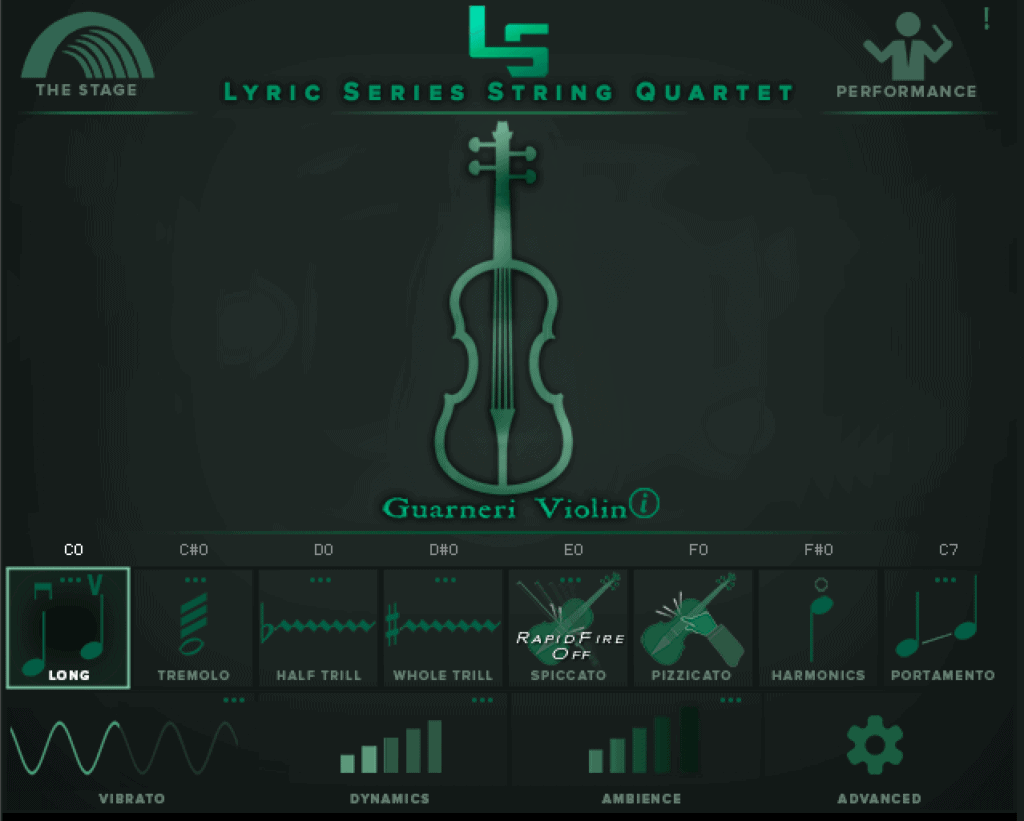 Lyric Series String Quintet by Kirk Hunter Studios 2 Lyric Series String Quintet by Kirk Hunter Studios GUI