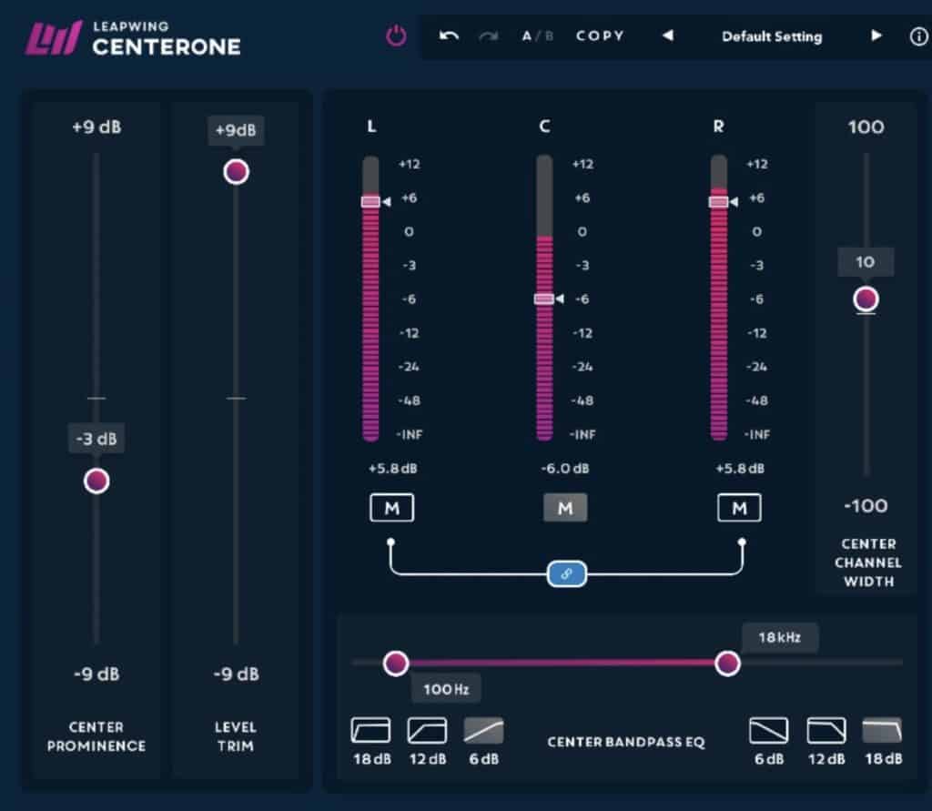 CenterOne Stereo Width by Leapwing Audio