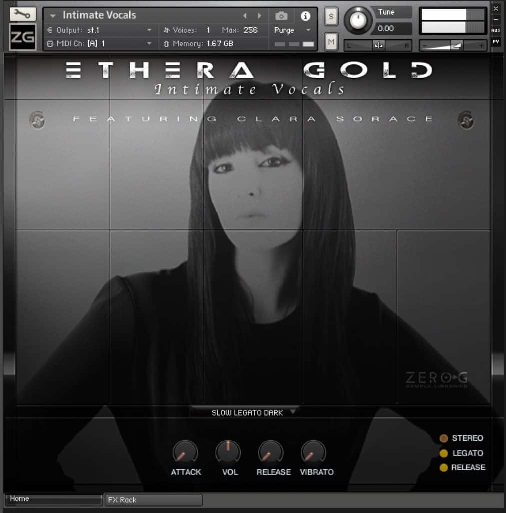 ETHERA Gold Intimate Vocals UI 1