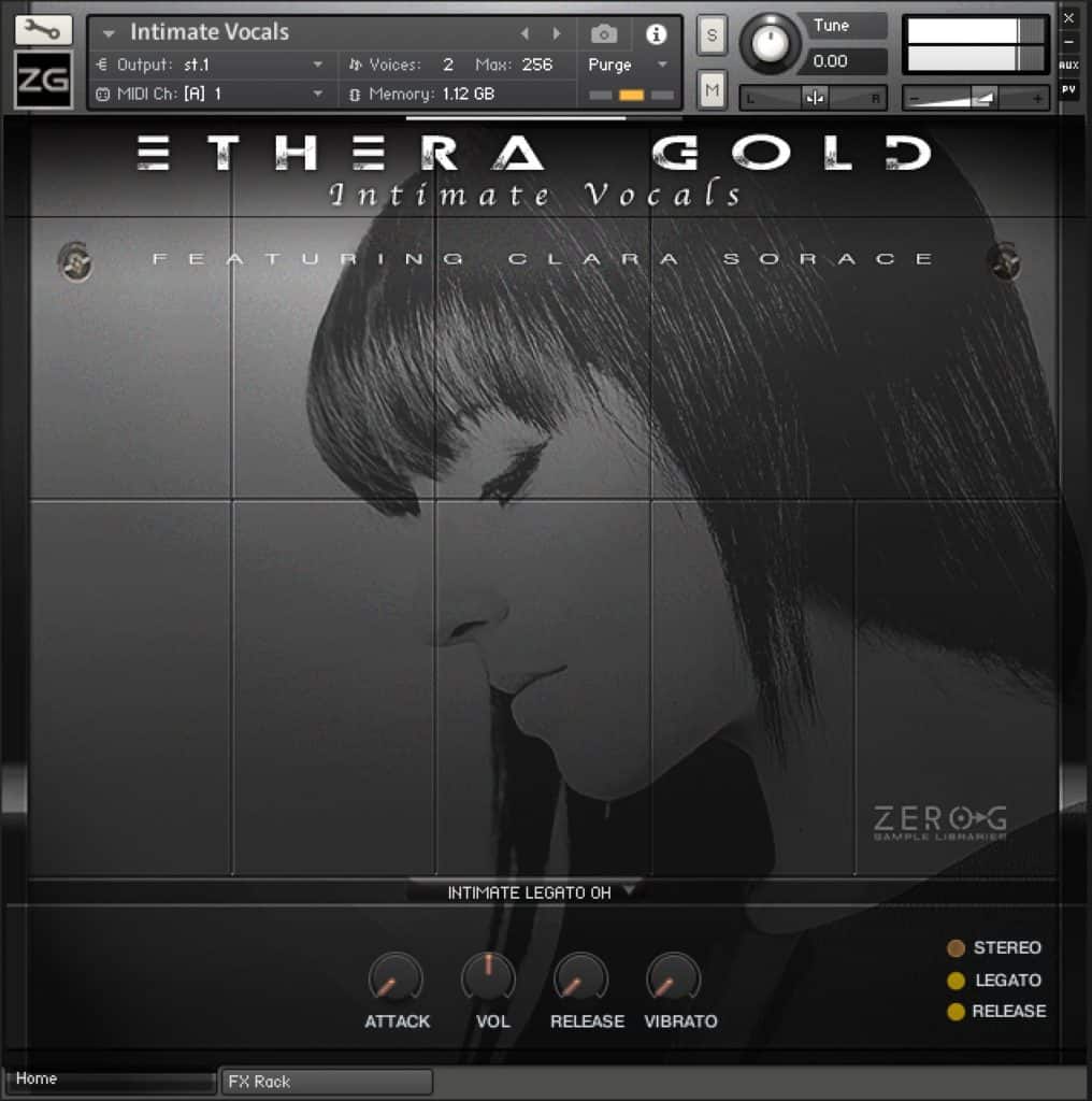 ETHERA Gold Intimate Vocals UI 2