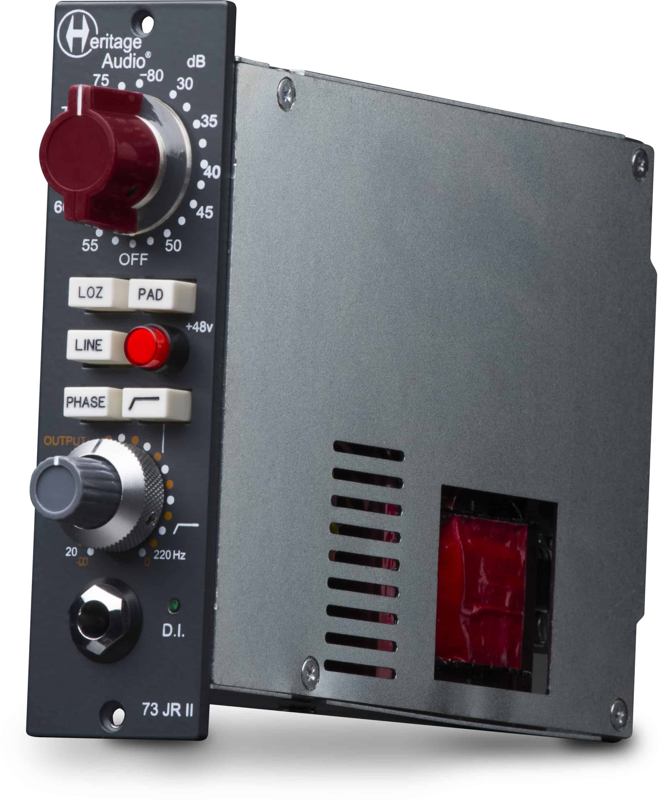Heritage Audio Improves 500 Series 73-style mic Pre-Amp with 73JR II
