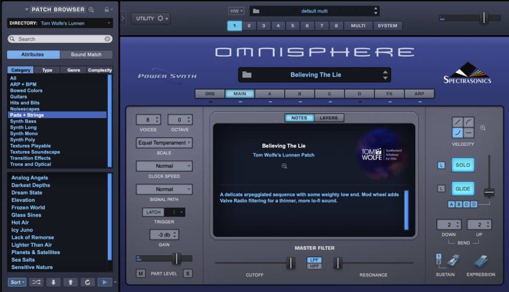 Walkthrough Tom Wolfes New Lunnen an Omnisphere SoundSet