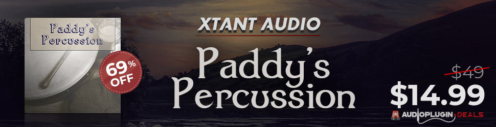 69 OFF Paddys Irish Percussion by Xtant Audio 970x250 1