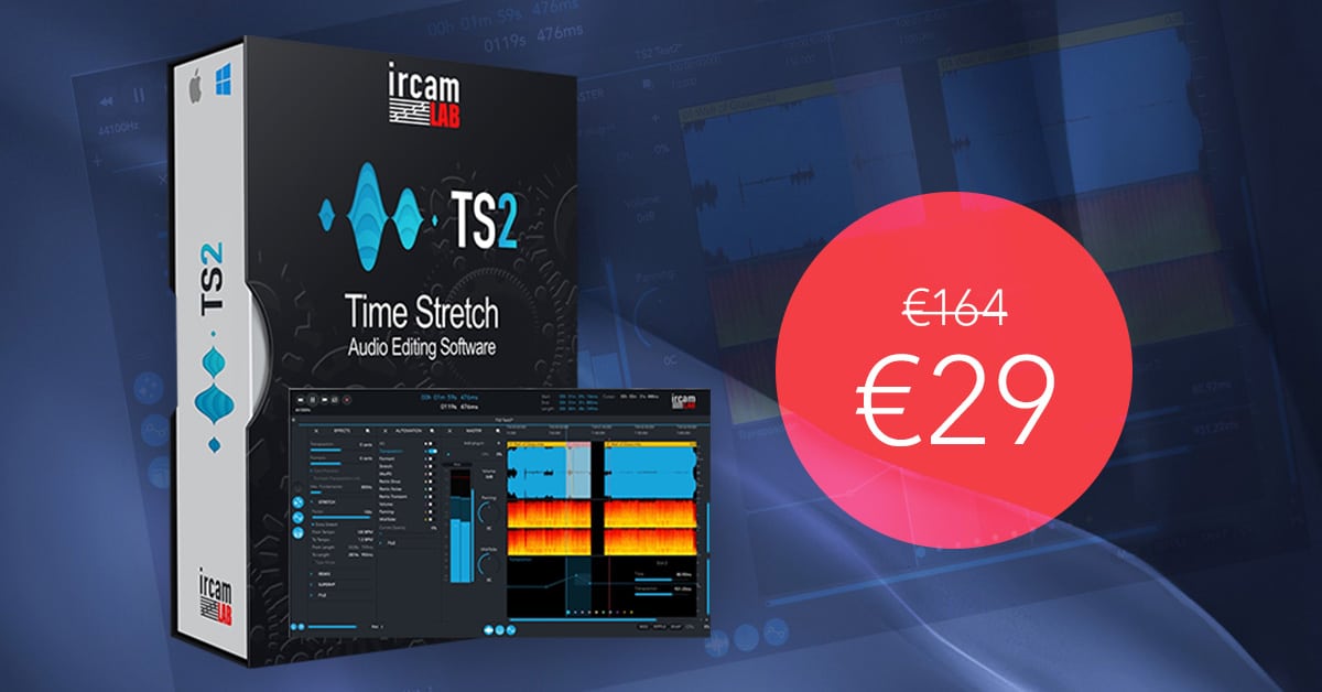 82% off IrcamLAB’s “TS2” Robust Audio Toolbox!