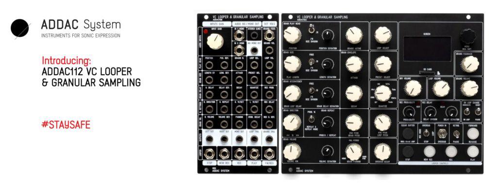 ADDAC System Introduces ADDAC112 VC Looper Granular Sampling 1