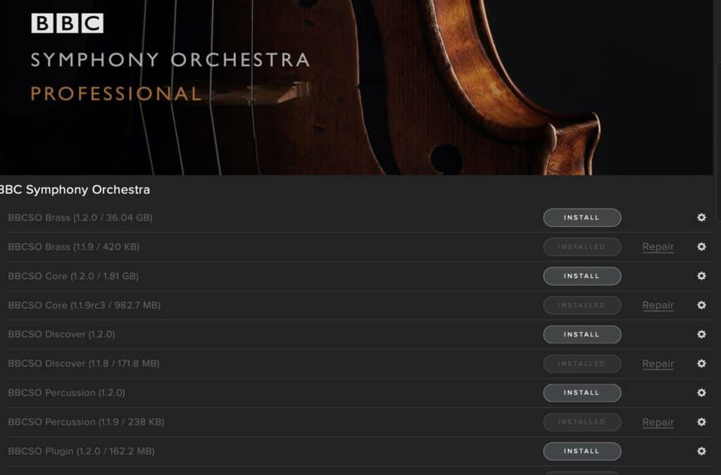 BBC Symphony Orchestra Professional 1.2.0 Update