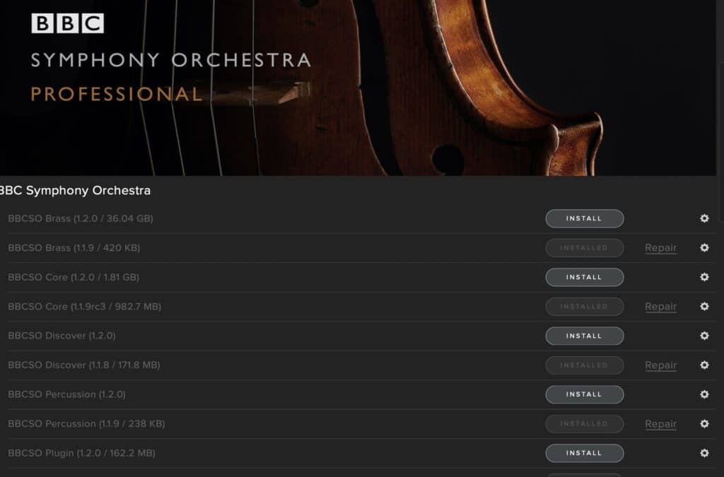 Spitfire Updates BBC Symphony Orchestra Professional 1.2.0 33 BBC Symphony Orchestra Professional 1.2.0 Update