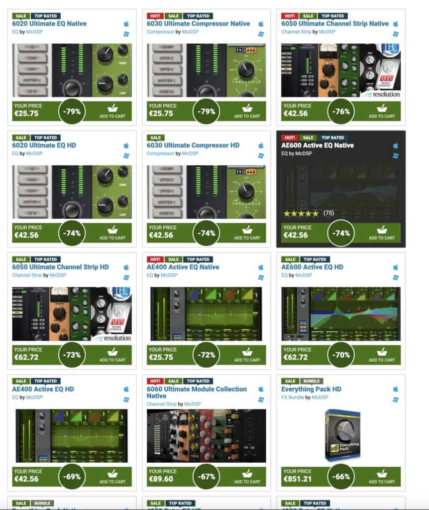 McDSP NAMM Sale