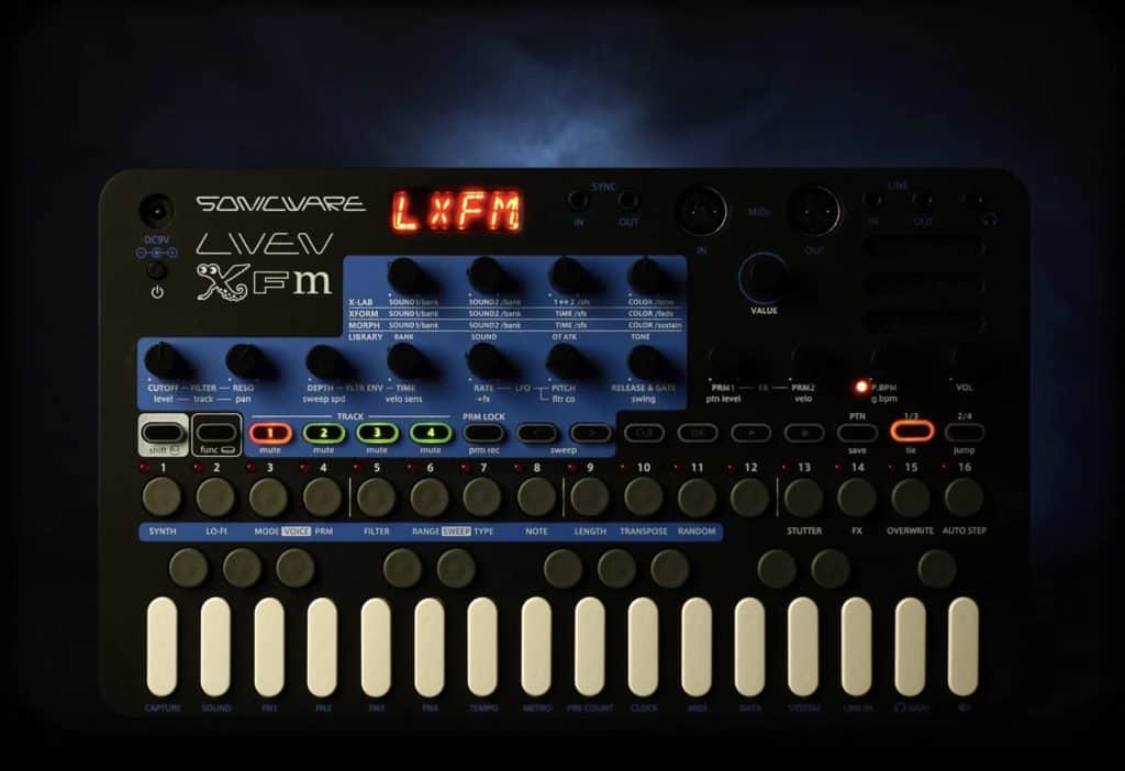 Sonicware's Multi-Track FM Synthesizer and Groove Box - LIVEN XFM 3 Sonicwares Multi Track FM Synthesizer and Groove Box LIVEN XFM