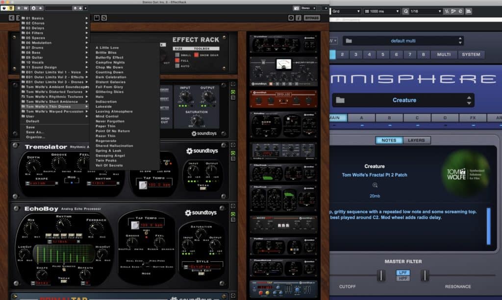 Thin Drones - New Preset for Soundtoys Effect Rack 3 Thin Drones New Preset for Soundtoys Effect Rack