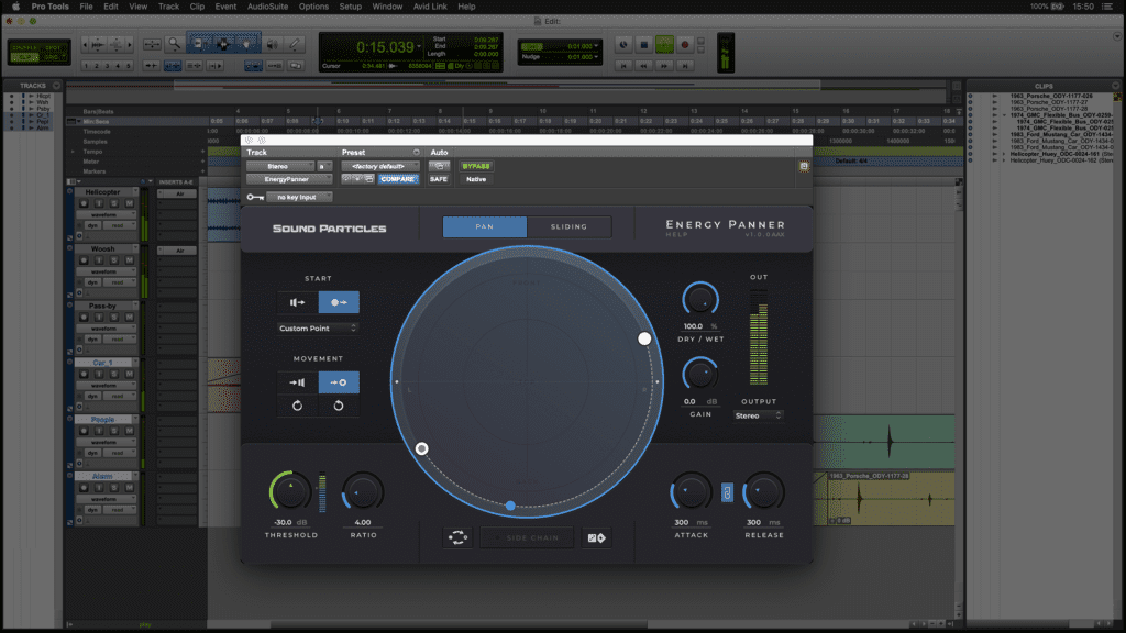 Sound Particles Introduces Energy Panner a New Approach to Panning 3 panner over pro tools