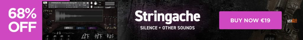 68% off Stringache – a Kontakt Library for the Contemporary Horror Market by Silence+Other Sounds 97 Stringache 1200x160