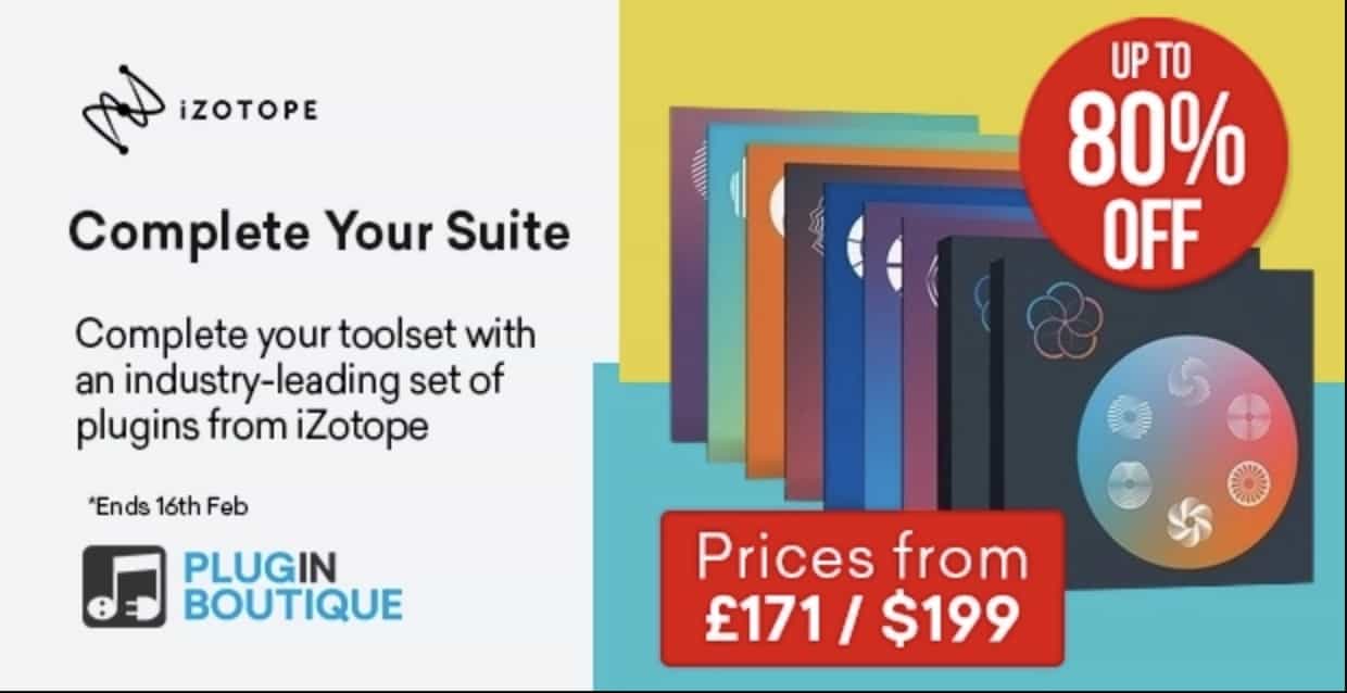 Complete Your iZotope Suite Sale 31 iZotope Complete Your Suite Sale