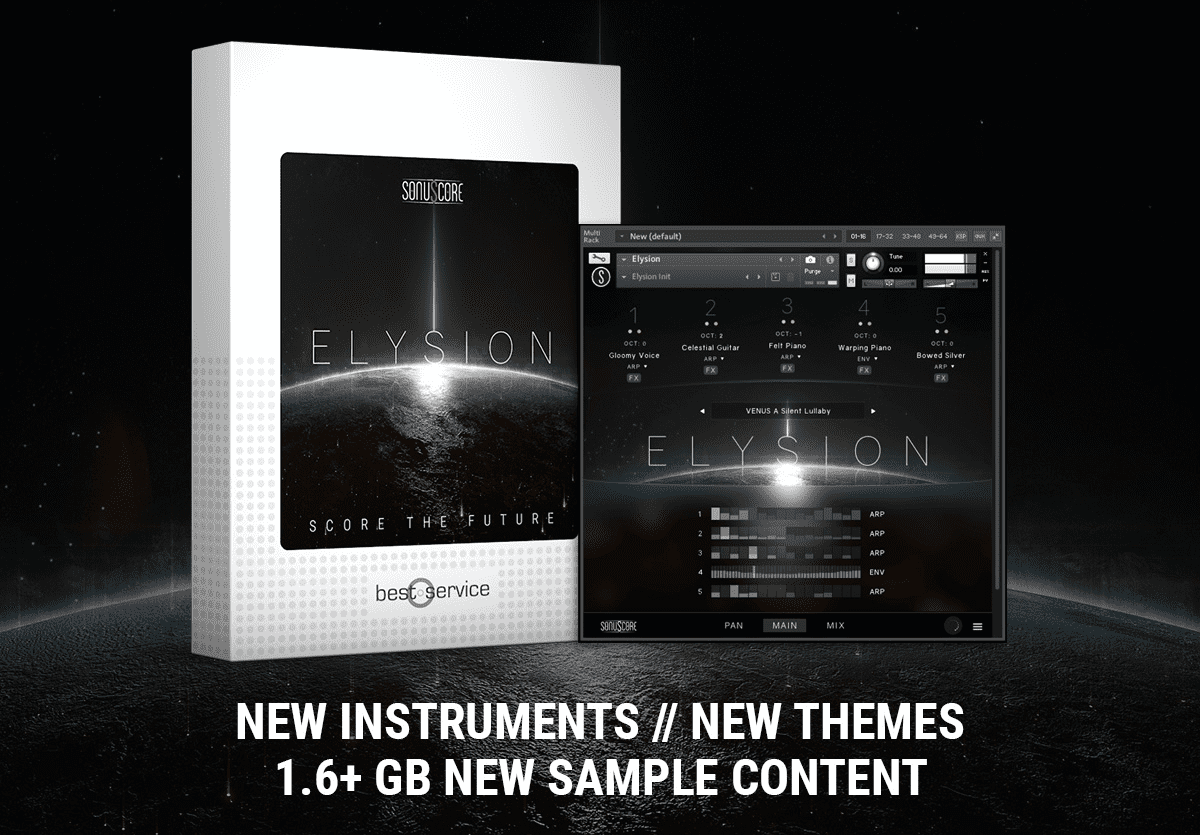 Elysion 1.1 – New Instruments & Themes, and Over 1.6 GB of New Sample Content