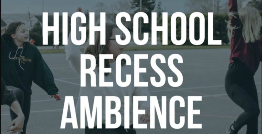 French High School Sound Effects Recess Ambience 1