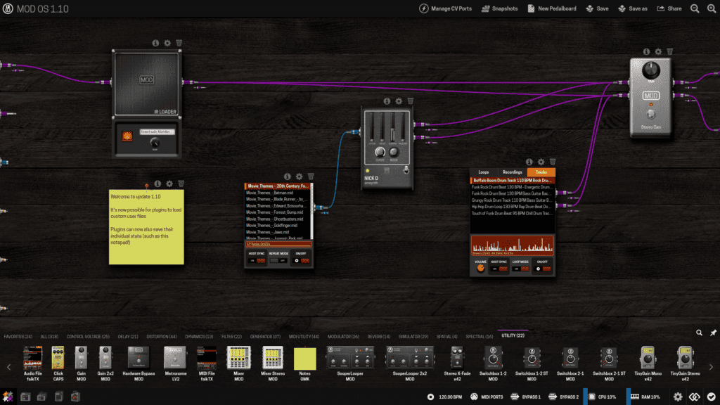 MOD OS 1.10 UI