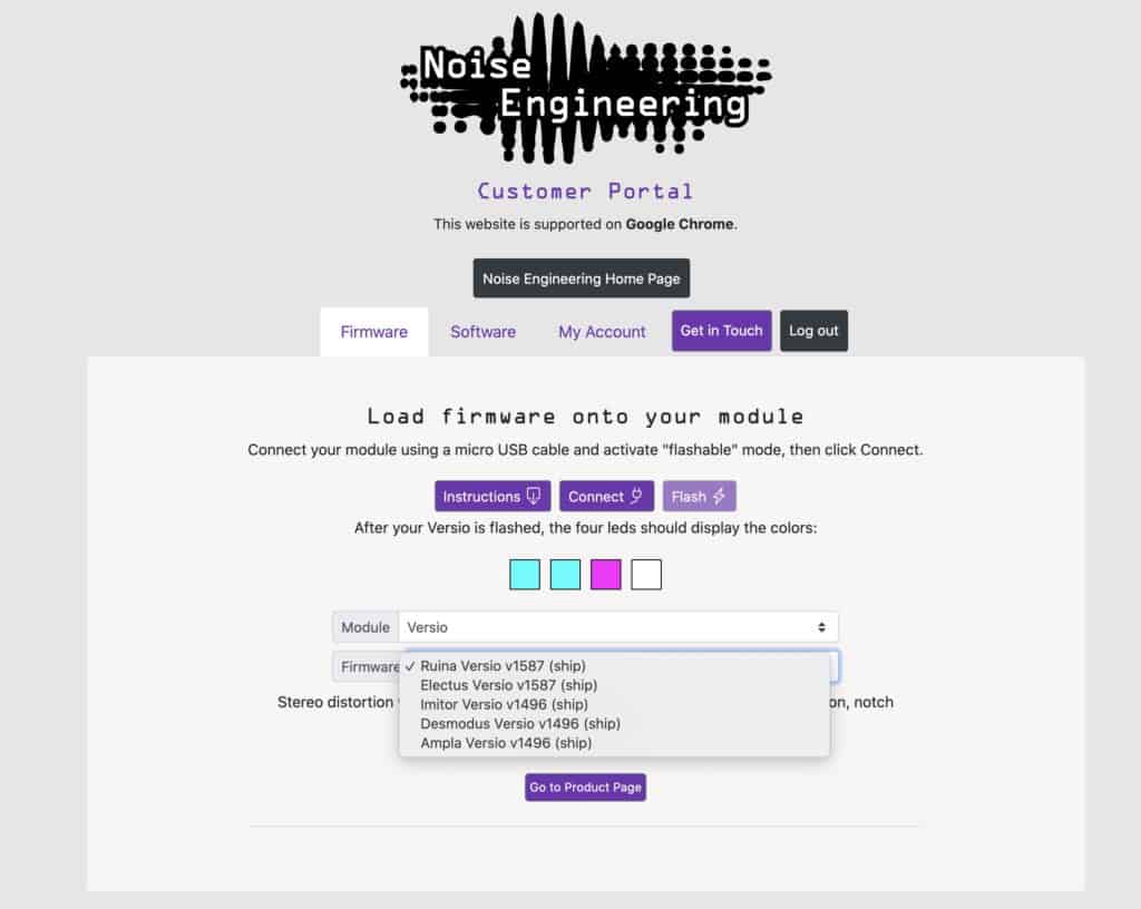 Noise Engineering's New Ruina Versio and Electus Versio 4 Noise Engineering Load firmware onto your module
