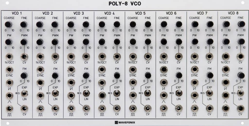 Poly 8 Voltage Controlled Oscillator VCO