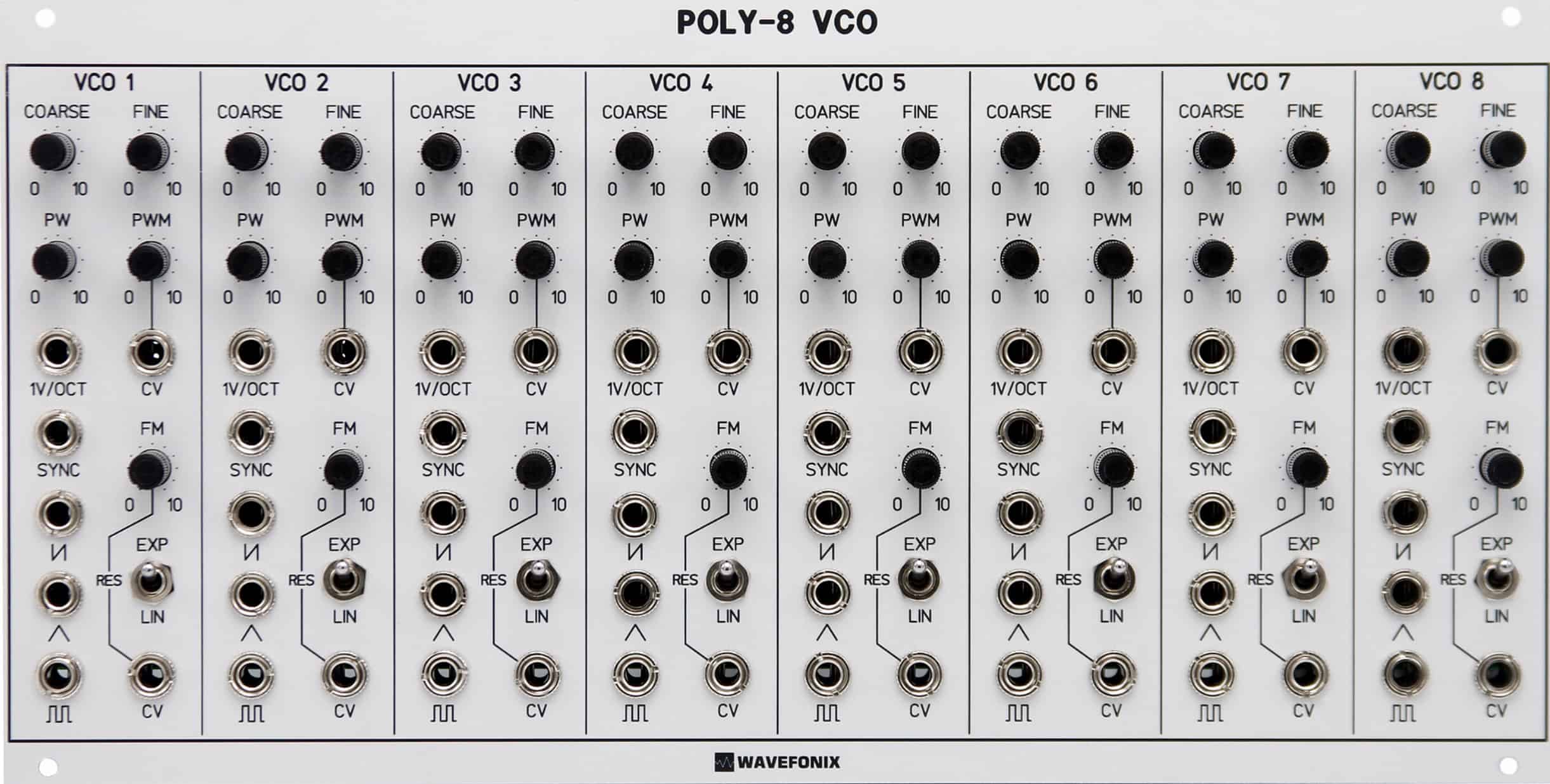 Poly-8 Voltage-Controlled Oscillator (VCO) 36 Poly 8 Voltage Controlled Oscillator VCO