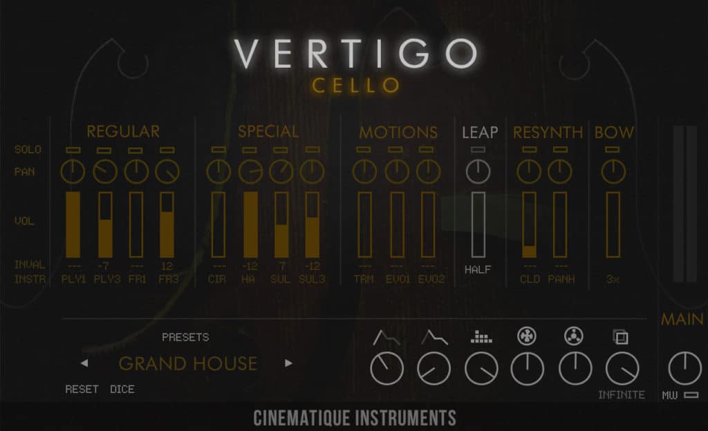 Cinematique Instruments Releases Vertigo Cello vertigo cello