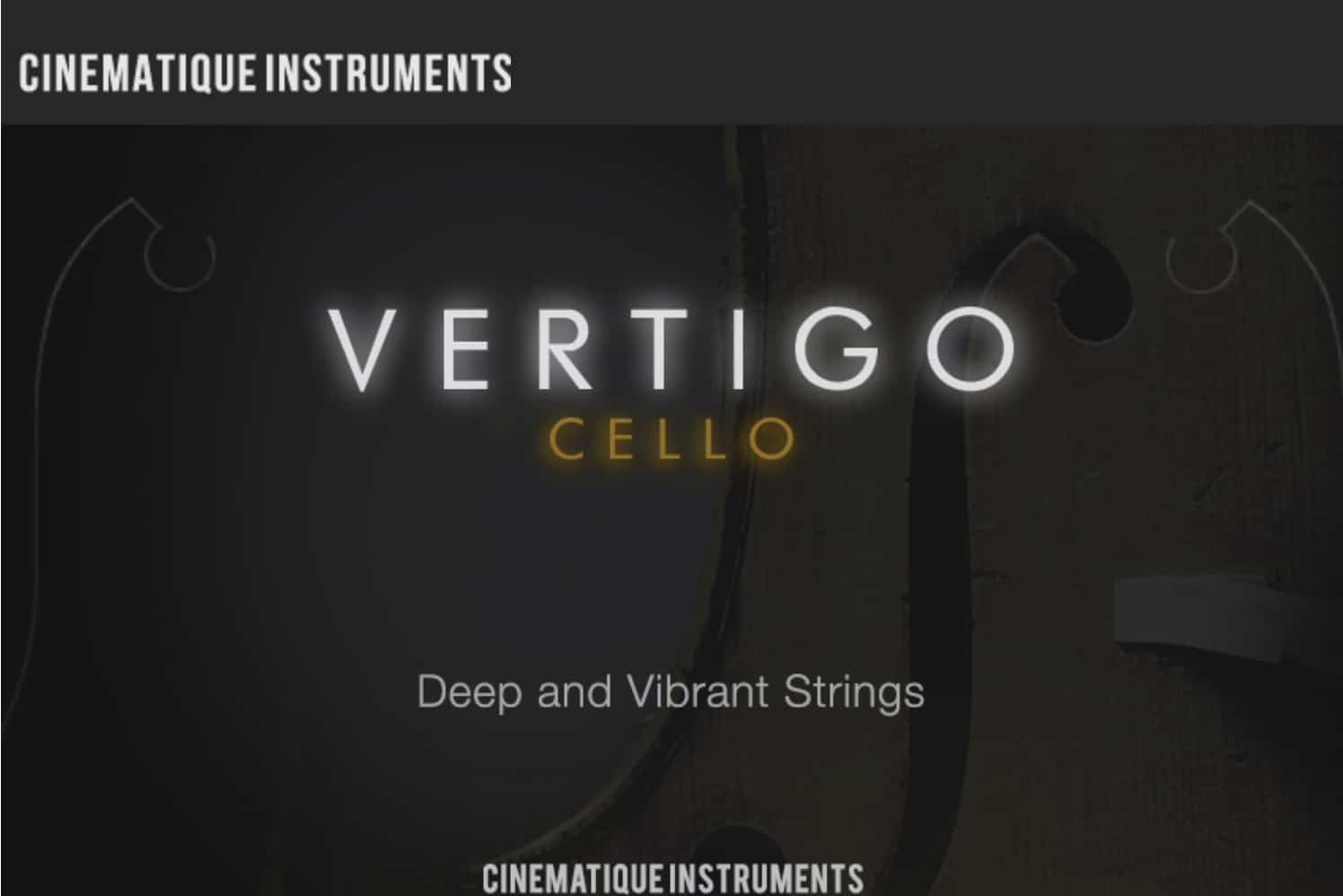 Cinematique Instruments Releases Vertigo Cello