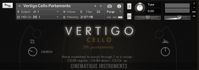Cinematique Instruments Releases Vertigo Cello 44 vertigo cello portamento